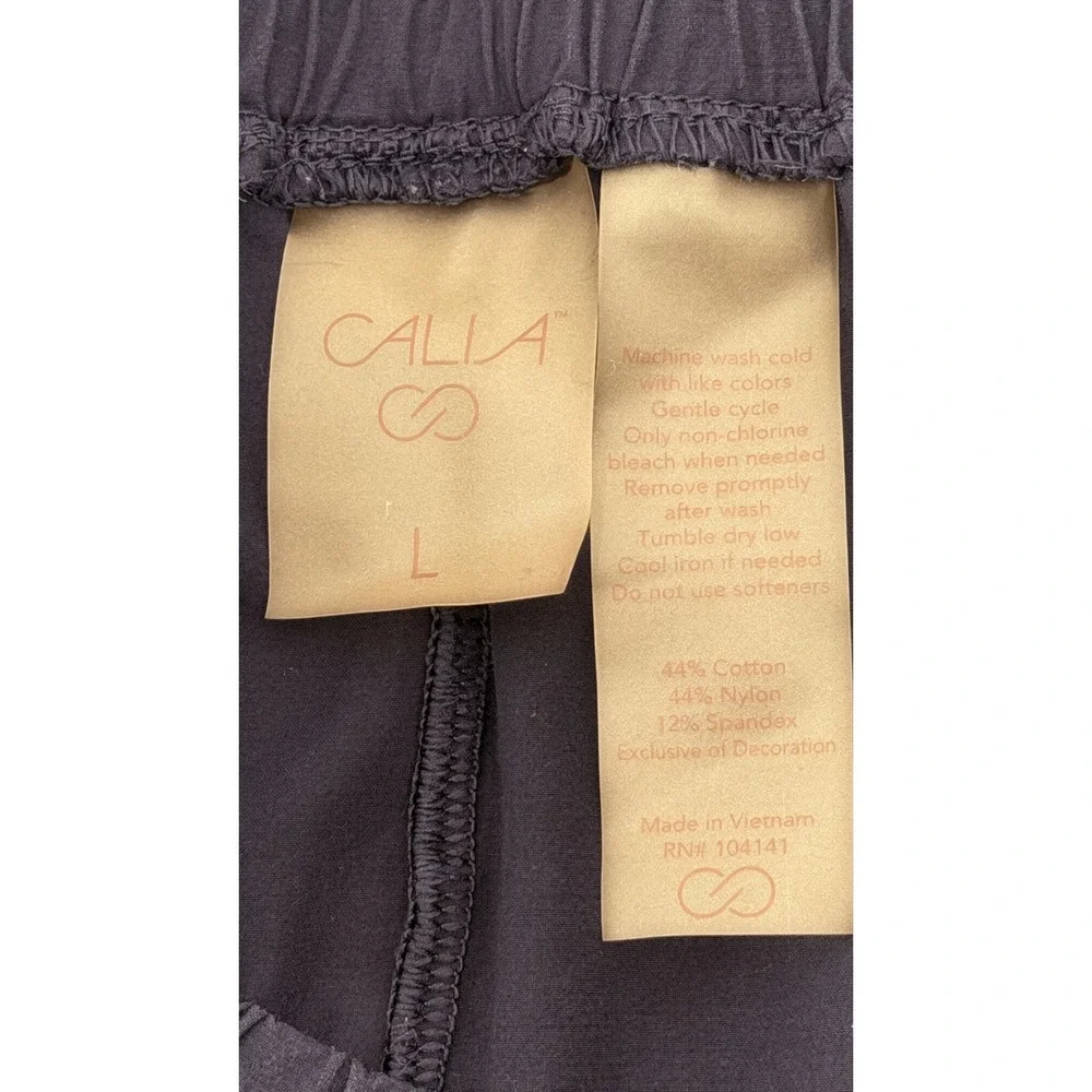 Calia Anywhere Petal Shorts‎ Navy Blue Smocked Waist Pleated Athletic L